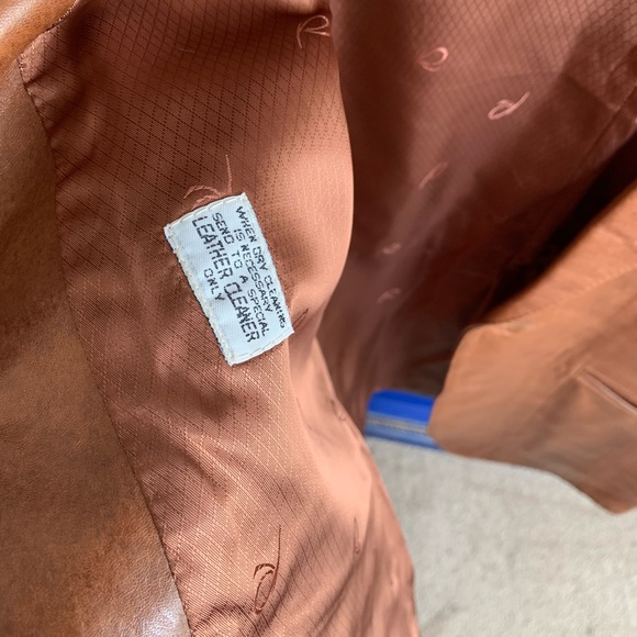 Vintage Mens Remy Leather Jacket Sz 42R Cognac USA - Picture 5 of 6